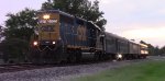 CSX geometry train on EVWR tracks